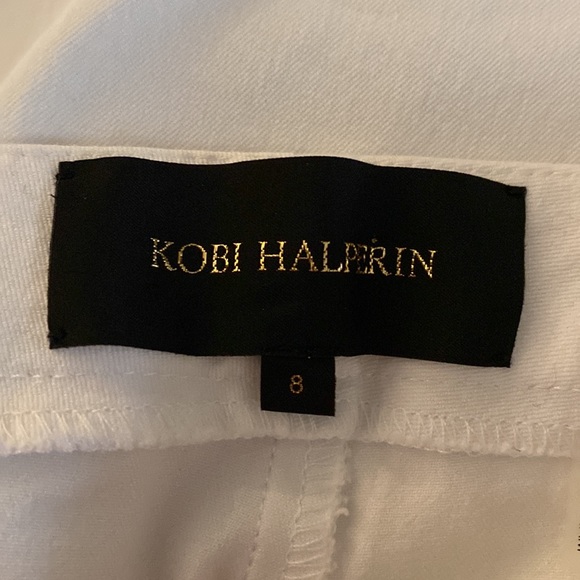 Kobi Halperin from Bloomies stunning white cotton blended luxury stretchy pants - Picture 10 of 12